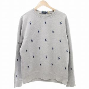 ロゴスウェット トレーナー ポニー刺繍 L グレー /JS GY18