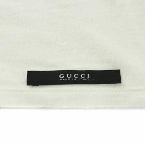 GUCCI Tシャツ カットソー ロンT 長袖 クルーネック ロゴ バックプリント 白 ホワイト 232656 X3469