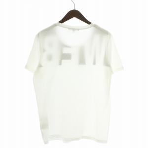 GUCCI Tシャツ カットソー 半袖 クルーネック WEB プリント ロゴ S 白 ホワイト 紺 ネイビー 243846