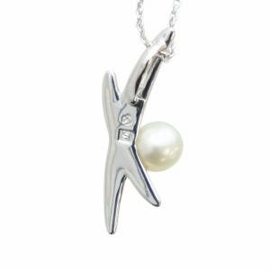 TASAKI 田崎 ネックレス アクセサリー ペンダント Silver925 パール 真珠 6mm シルバー色 GY18 /MQ