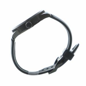 DIESEL 腕時計 ウォッチ クォーツ 黒文字盤 ロゴ ラバーベルト 黒 ブラック DZ-1807 GY18 /MQ