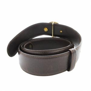 dunhill ベルト ロゴ バックル レザー こげ茶 ダークブラウン /HO GY11