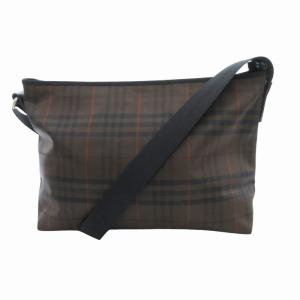 ショルダーバッグ チェック柄 茶 ブラウン /HO GY18