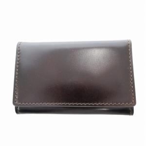 美品 キーケース コードバン レザー こげ茶 ダークブラウン /HO GY11