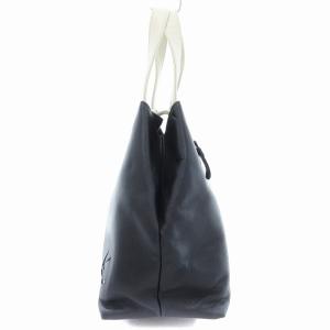 Kitamura ハンドバッグ ロゴ レザー 紺 ネイビー /JS GY18