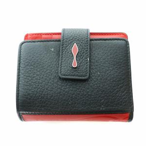 パロマ ミニ  二つ折り財布 ブラック レッド 3195015