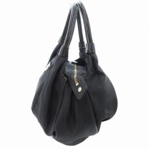 kate spade new york ハンドバッグ レザーハンドル ナイロン 黒 ブラック /JS GY18