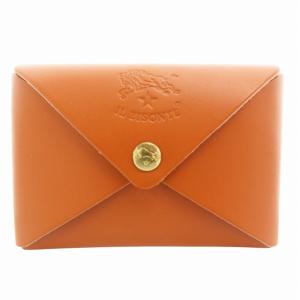 マルチケース カードケース コインケース ロゴ刻印 レザー 茶 ブラウン /GV GY18