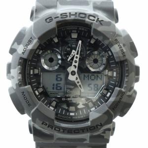 腕時計 ウォッチ クォーツ カレンダー付き ロゴ アナデジ グレー GA-100CM GY18 /MQ