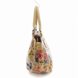 russet トートバッグ ボタニカル コルクプリント 花柄 ベージュ /UO GY18