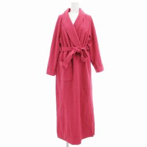 タグ付き ガウンコート ロング丈 刺繍 M ピンク /OU GY18