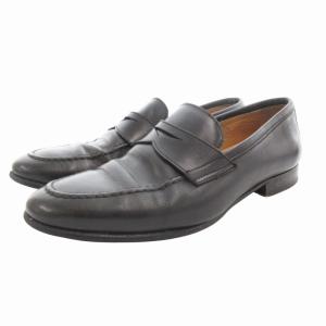 コインローファー シューズ ビジネス レザー 38 黒 ブラック /GV GY18