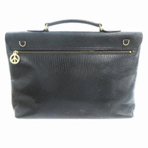 MOSCHINO ブリーフケース ビジネスバッグ ショルダー 2WAY レザー 黒 ブラック /AE GY18