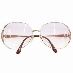 サングラス メガネ アイウェア グラーデーションレンズ ロゴ 紫 パープル ゴールドカラー 31-6603