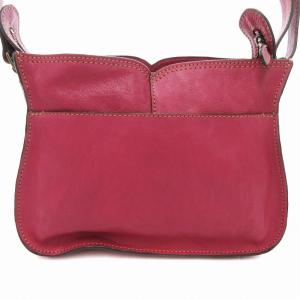 ANNA SUI ショルダーバッグ ロゴ レザー 革 ピンク 紫 パープル /JS GY18