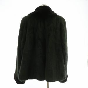 SAGA MINK 金サガ シュヴァレーヌ CHEVAREINE ファーコート アウター 毛皮 ミンク ミドル 肩パッド F