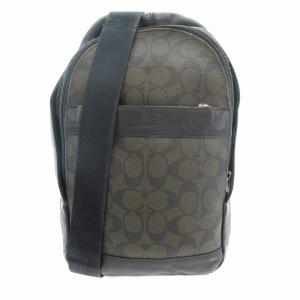 ボディバッグ クロスボディ シグネチャー レザー 茶 ブラウン F54787 /AE GY18