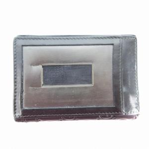 GUCCI カードケース パスケース GG柄 ロゴ レザー 黒 ブラック /AE GY11