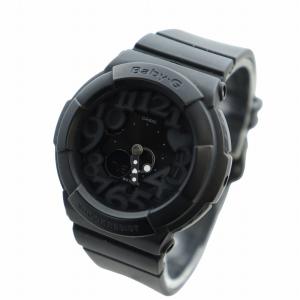 CASIO ベビージー BABY-G 腕時計 ウォッチ クォーツ 黒文字盤 カレンダー付き ロゴ 黒 ブラック BGA-131