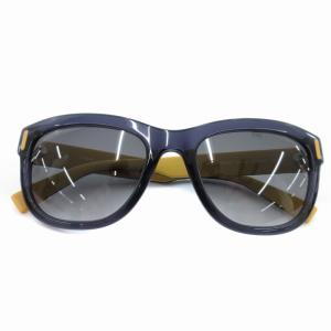 CANDY サングラス ウェリントン ロゴ 52口20 黒 ブラック 黄 イエロー 紺 ネイビー /JS