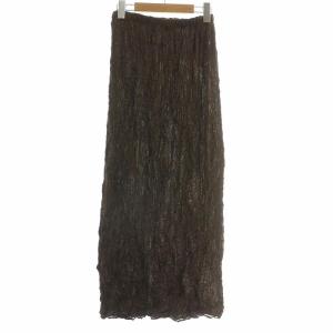 ISSEY MIYAKE タイトスカート ブラウン