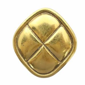 イヤリング アクセサリー クリップ式 片耳のみ キルティング ひし形 ロゴ ゴールド色 GY11 /MQ