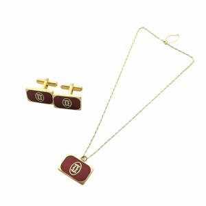 カフスボタン タイタック セット ロゴ セット ゴールド色 GY11 /MQ OH