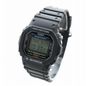CASIO G-SHOCK 腕時計 ウォッチ クォーツ デジタル ロゴ スクエア カレンダー付き 黒 ブラック DW-5600E-1