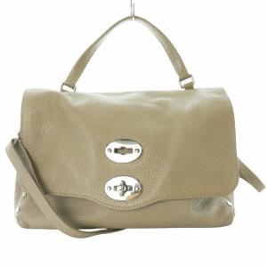 POSTINA S 2WAY ショルダーバッグ ハンドバッグ レザー 箱付き ベージュ /MW GY18