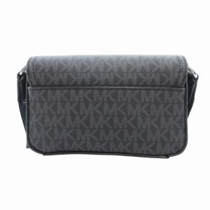 MICHAEL KORS ミニ ショルダーバッグ ロゴ 総柄 PVCレザー 黒 ブラック /HO GY18