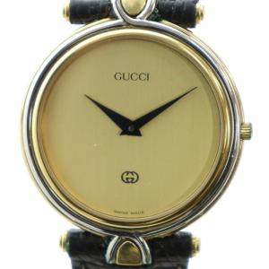 腕時計 ウォッチ クォーツ ロゴ レザーベルト ゴールド色 4500M GY18 /MQ OH