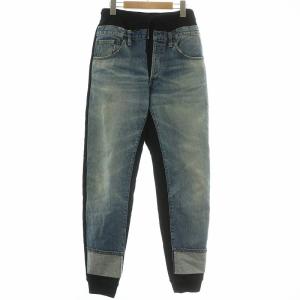 ×Levi's 22AW スウェットパンツ デニム 切り替え S ブラック