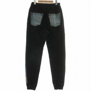 JUNYA WATANABE MAN ×Levi's 22AW スウェットパンツ デニム 切り替え S ブラック