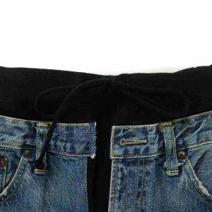 JUNYA WATANABE MAN ×Levi's 22AW スウェットパンツ デニム 切り替え S ブラック