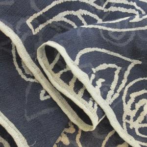 GIORGIO ARMANI スカーフ 大判 スクエア 透け感 シルク 絹 花柄 イラスト 緑 グリーン /CK16 GY18