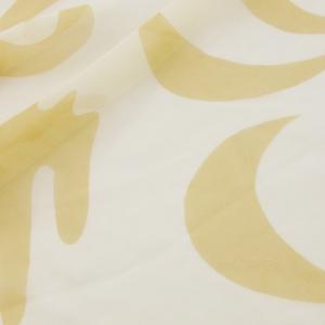 GIORGIO ARMANI スカーフ ストール 超大判 スクエア 透け感 シルク 絹 貝殻柄 マリン柄 総柄 ペールオレンジ /CK17