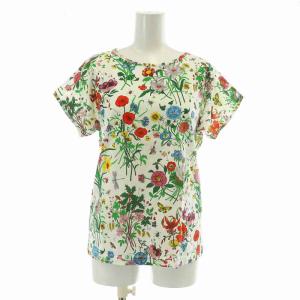 80s ヴィンテージ Tシャツ 花柄 S マルチカラー