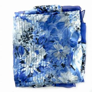 Christian Dior ECHARPES エシャルプ 大判 ストール スカーフ ストライプ フラワー 花柄 ロゴ 総柄 青 ブルー