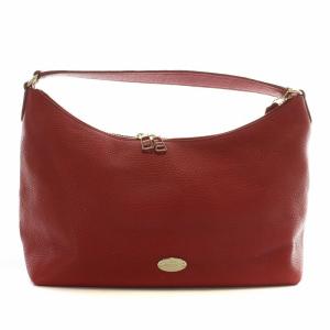 ハンドバッグ ワンショルダー レザー ロゴ ゴールド金具 赤 レッド F36628 /XZ GY18