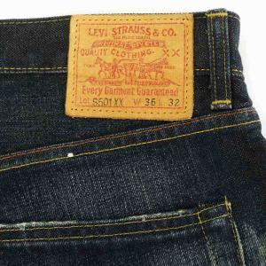 Levi's S501XX 大戦モデル 復刻 デニム 月桂樹ボタン 片面タブ 裏地ヘリンボーン ペイント加工