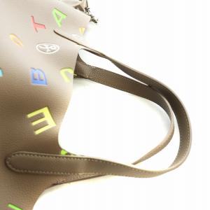 CASTELBAJAC ハンドバッグ ショルダー 2WAY ロゴ バケツ型 総柄 PVC 茶 ブラウン 087722 GY18