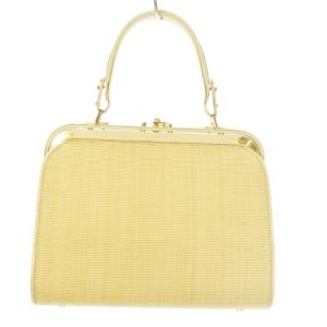 Comtesse ハンドバッグ ホースヘア レザー ゴールド金具 ミラー付き 黄 イエロー /MN22 GY18