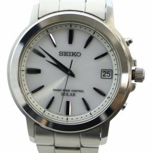 RADIO WAVE CONTROL SOLAR 腕時計 ウォッチ 電波ソーラー カレンダー付き 白文字盤