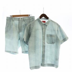 GOLF セットアップ シアサッカー 4 ブルー