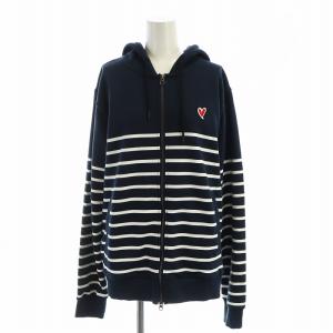 SWEET YEARS セットアップ 上下 スウェット パーカー ジョガーパンツ ボーダー柄 長袖 ジップアップ ハート刺繍 ロゴ