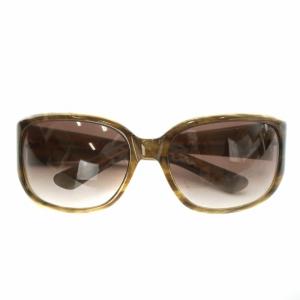 眼鏡 サングラス セルフレーム グラデーション ロゴ 6018 茶色 ブラウン 緑 グリーン 7562/U/S