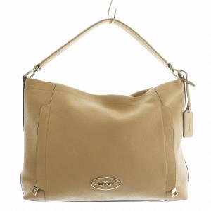 スカウト ホーボー ハンドバッグ ショルダー 2WAY レザー ロゴ シルバー金具 ベージュ 34312