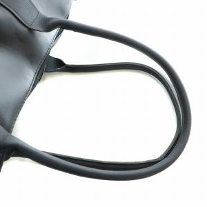 nano universe ボストンバッグ ハンドバッグ 旅行カバン フェイクレザー 型押し ロゴ 黒 ブラック GY18 /MQ