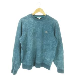 モーション クイックドライ クルーネック スウェットシャツ ラバーロゴ 総柄 M 緑 グリーン SH5184