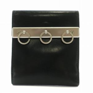 財布 二つ折り ブラック